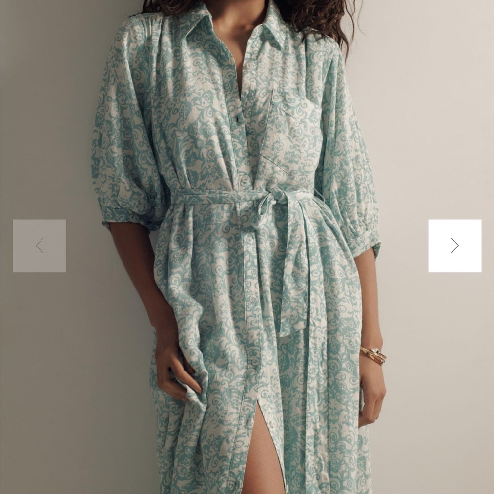 Mona Lisa Linen Shirt Dress by Maeve NWT